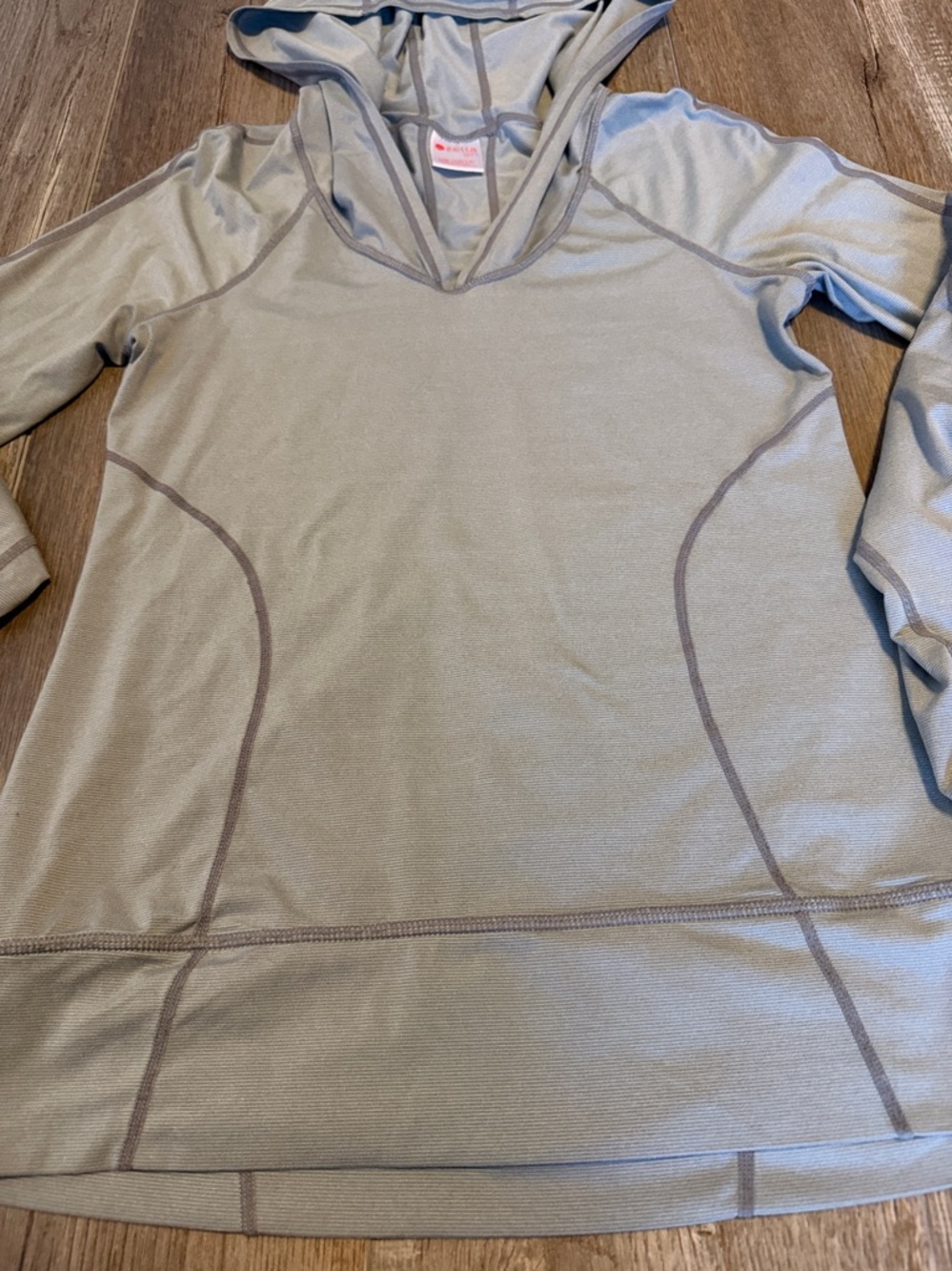 Zella Girl Light Gray Hooded Pullover - Picture 4 of 8